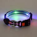 Collar LED Recargable para Mascotas con Correa de Nylon