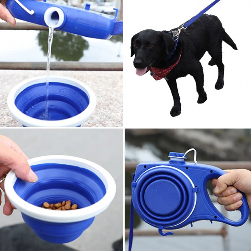 Suministros para Mascotas con Botella de Agua, Copa y Cuerda para Mascotas