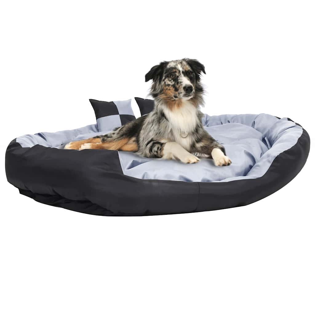 Vidaxl Cojín para Perro Reversible y Lavable 150x120x25 cm, Gris y Negro