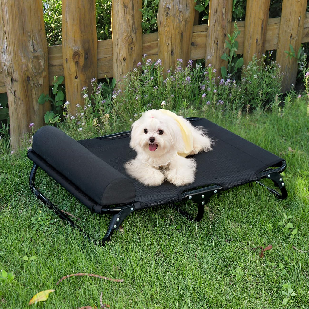 ABE Cama para Perros de Exterior - Catre para Perros, Cama Elevada para Perros de Tamaño Grande, Cama Refrescante, Cama Elevada del Suelo, Cama para Mascotas de Exterior (Pequeña)