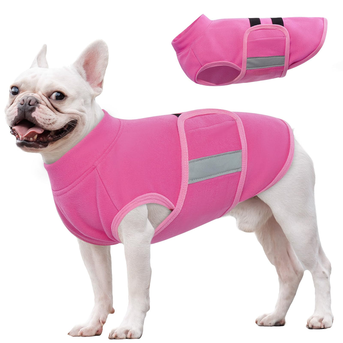 Nanaki Chaleco Polar para Perros - Sudadera de Invierno para Perros, Suéter Polar Suave, Chaqueta Ajustable Tipo Pulóver, Chaqueta para Cachorros, Ropa Cálida para Perros, Abrigo de Invierno, Suéter de Felpa de Otoño para Cachorros