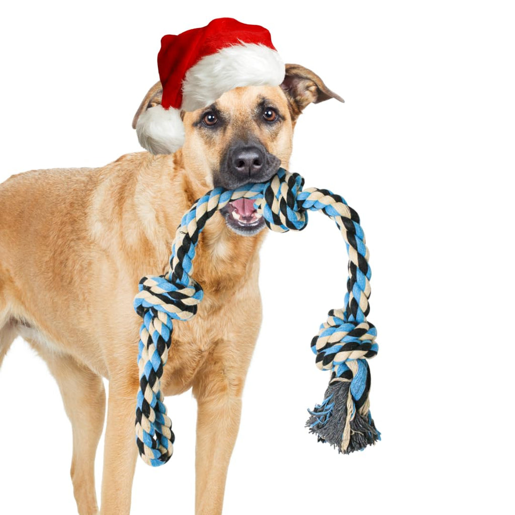 Juguete de Cuerda XL para Perros Masticadores Agresivos - Este Juguete Beneficia a un Refugio Canino sin Fines de Lucro, Juguetes para Perros Grandes, Juguetes Resistentes para Masticadores Agresivos, Juguetes Casi Indestructibles para Perros Masticadores